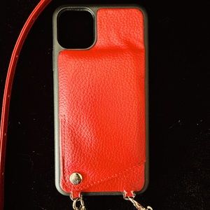 (#5) iPhone 11 Pro Max Wallet Case with  Credit Card Holder Crossbody Strap